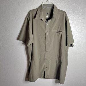 Kuhl Tufflex Button Down Outdoor Hiking Shirt Sz M